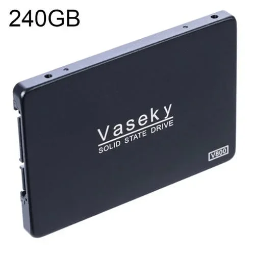 Unidad de Estado Sólido Vaseky V800 240Gb 2.5 Pulgadas SATA3 6Gb/s Ultradelgada 7mm SSD para Computadora de Escritorio y Portátil