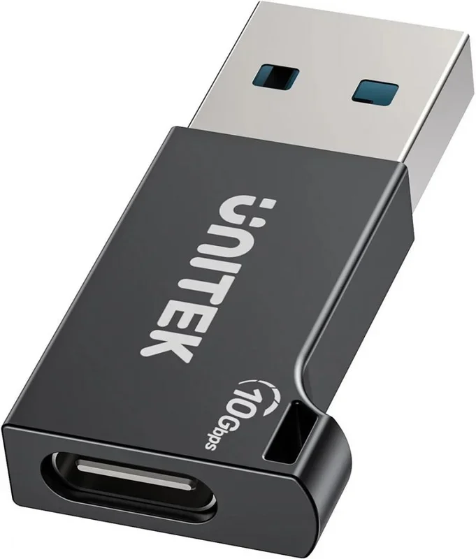Unitek adapter usb-a – usb-c 10 gbps m/f czarny