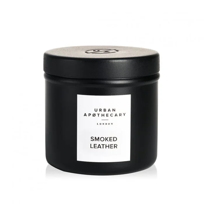 Urban Apothecary Vela perfumada de viaje de piel ahumada, 175 g