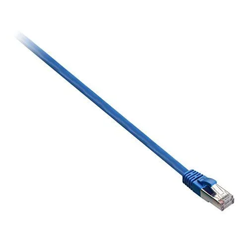 V7 Cable azul Cat5e no blindado (UTP) con conector RJ45 macho a RJ45 macho 2m 6.6ft