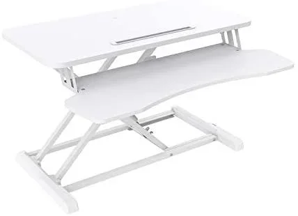 V7 Escritorio para trabajar sentado o de pie Essential DT2SSW, blanco