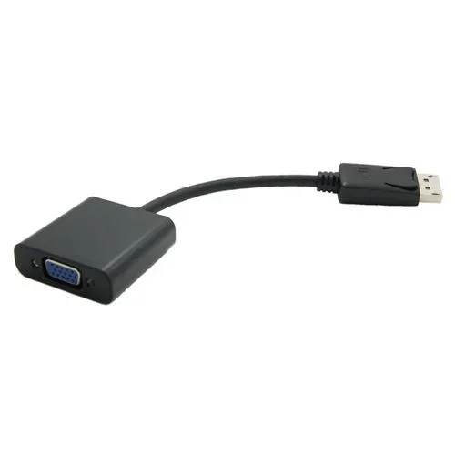 Value 12.99.3135 adaptador de cable de vídeo 150 m VGA (D-Sub) DisplayPort Negro