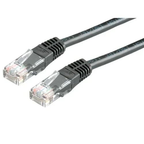 VALUE UTP Patch Cord Cat.6, black 10 m cable de red Negro U/UTP (UTP)