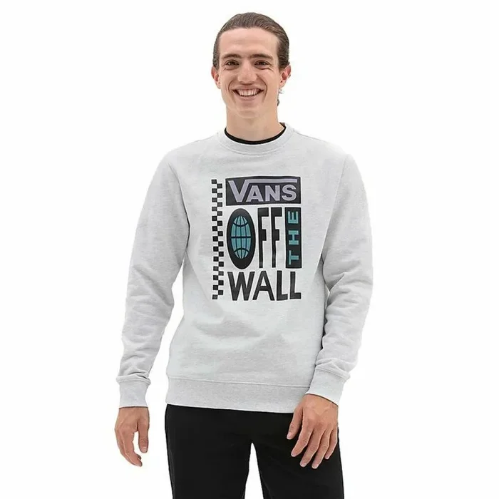 Vans S6491899 Sudadera, Blanco Heather, M para Hombre