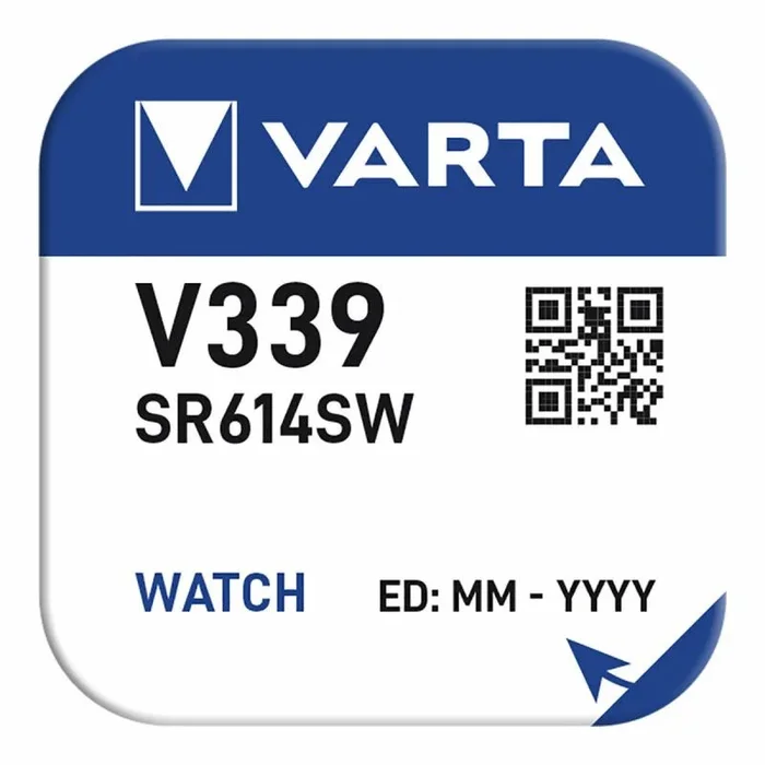 Varta V 339–Pila Primario Plata 11mAh, 00339101111