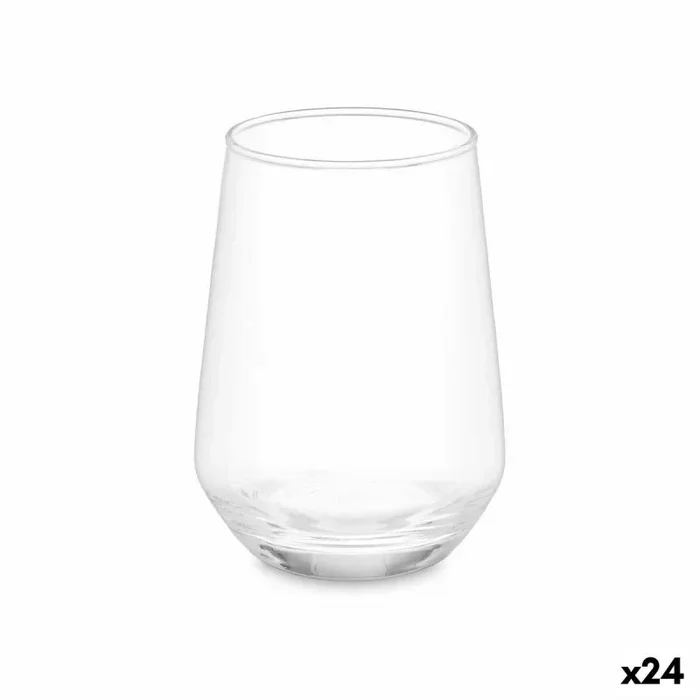 Vaso cónico transparente vidrio 390 ml (24 unidades)