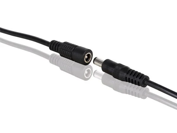 Velleman LCON07 DC Plug Connector with Cable (Male-Female), Multicolor