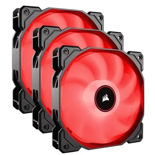 Venti. caja corsair af120 led rojo low noise triple pack co-9050083-ww
