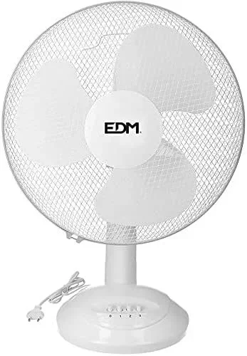 Ventilador de sobremesa blanco potencia: 45w aspas: ø40x61cm edm