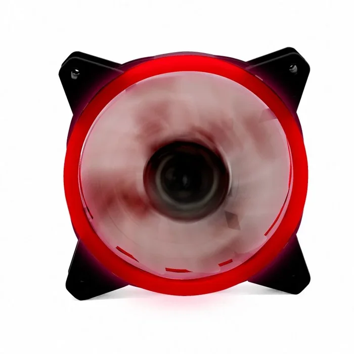 Ventilador ordenador doble led rojo phoenix 12cm – 3 a 4 pines – 1200rpm – silencioso