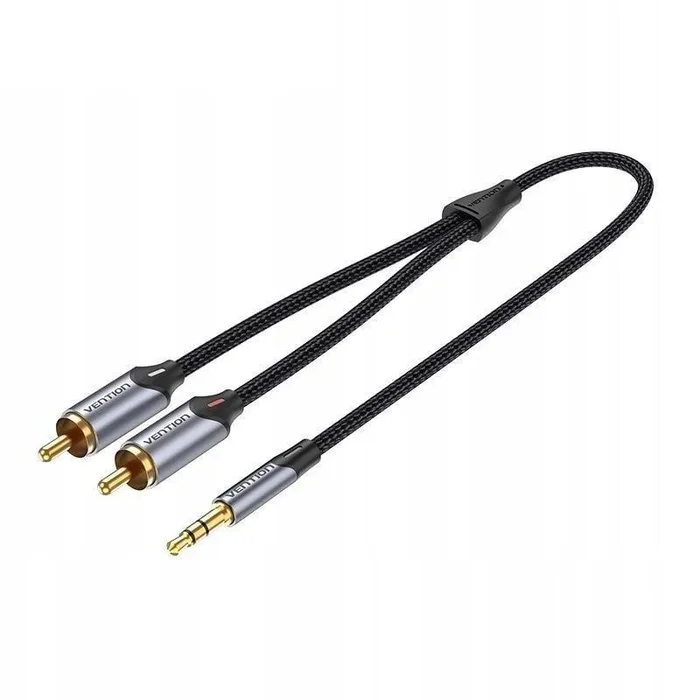 Vention Cable Estéreo BCNBH/ Jack 3.5 Macho – 2x RCA Macho/ 2m/ Gris