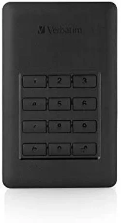 Verbatim Disco duro portátil y seguro Store n Go de 1 TB con teclado