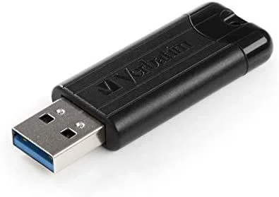 Verbatim PinStripe 3.0 – Unidad USB 3.0 de 64 GB – Negro
