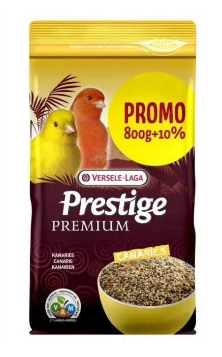 Versele-laga prestige canaries premium – comida para canarios – 800g + 80g
