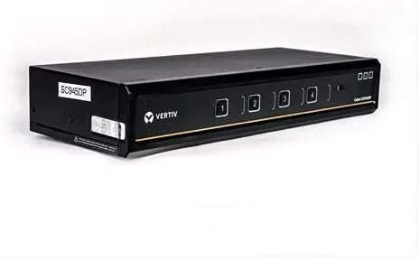 Vertiv SC985DPH-400 interruptor KVM Montaje en rack Negro