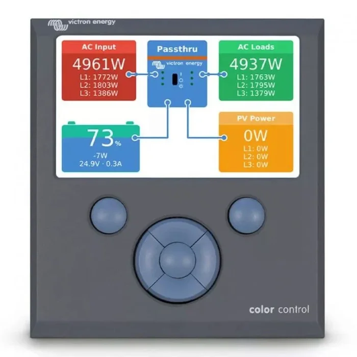 Victron Energy BPP010300100R analizador de calidad eléctrica y energía Pantalla incorporada Pantalla táctil