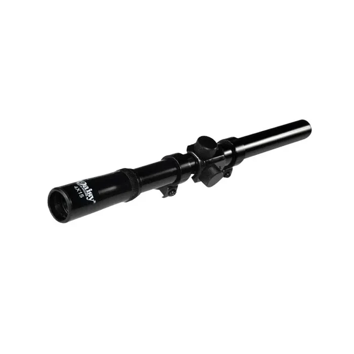 Visor de 4 aumentos y 15 mm Daisy 4X15 PowerLine, para carabinas de aire comprimido con rail de 11 mm, ajustable en alza y deriva, 980808-444