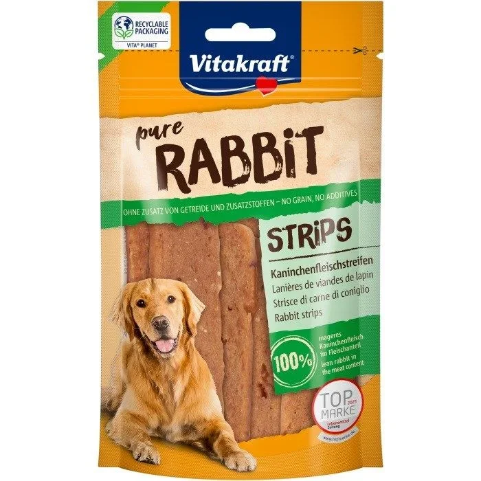 Vitakraft rabbit paski mięsne królik przysmak dla psa 80g