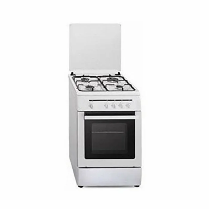 Vitrokitchen CB60BB – Cocina (Cocina independiente, Negro, Blanco, Giratorio, Parte superior delantera, Encimera de gas, Medio)