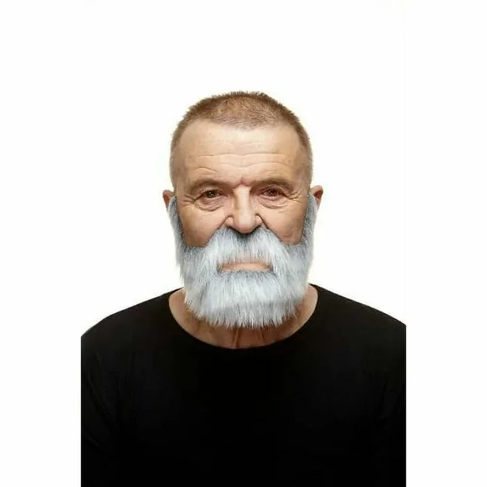 Viving Costumes Costumes-205036 Bigote, ajedrez, Color Multicolor, Talla única 205036