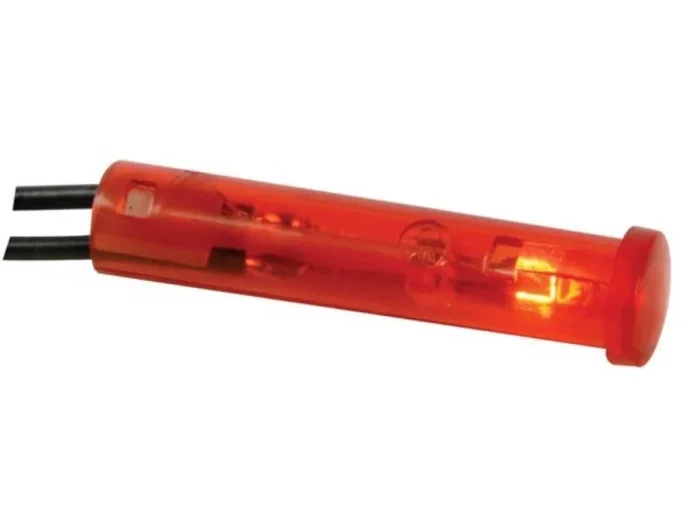 Vs Electronic 124034 Señal Lámpara, 7 mm, 220 VAC, Rojo