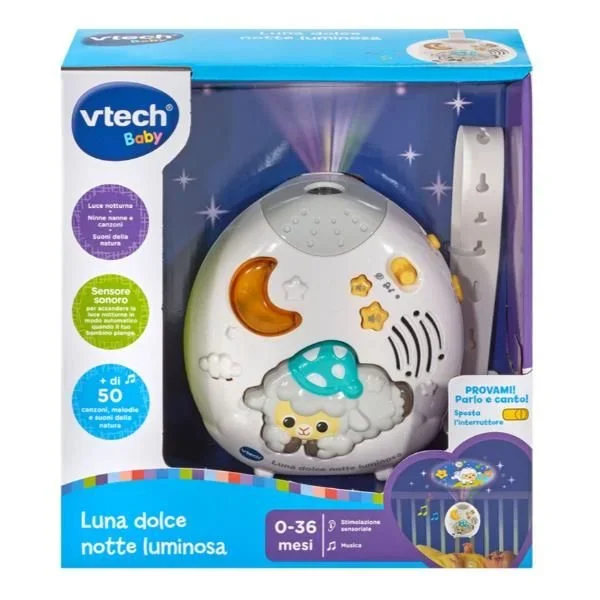 VTech 80-508707 luz nocturna para bebés Gris, Blanco
