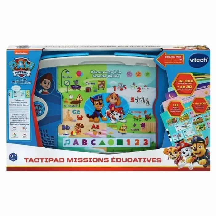 VTech – Patrulla Canina, TactiPad Misiones Educativas, Tableta Táctil Infantil sin Pantalla, Fichas de Actividades y Juegos Educativos, Juguete Paw Patrol, Regalo Niño de 3 años a 7 años – Contenido