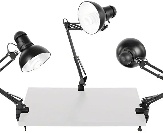 Walimex 16957 lámpara de mesa 25 W Negro