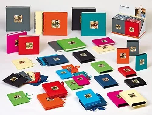 walther design Álbum de Fotos Verde petróleo 30 x 30 cm álbum en Espiral con Recorte de Portada, Fun SA-110-K