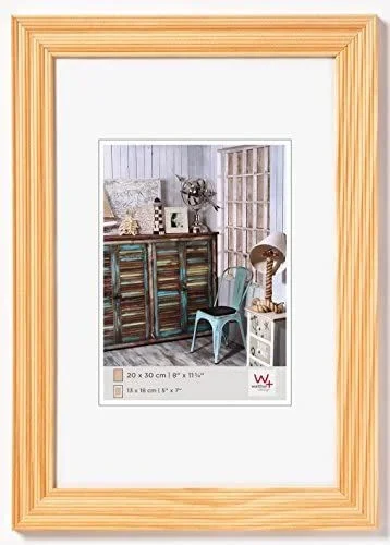 Walther Design HI030H Grado, Marco de Madera, Natural, 20 x 30 cm