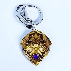 Warhammer 40k llavero metálico custodian shoulder plate