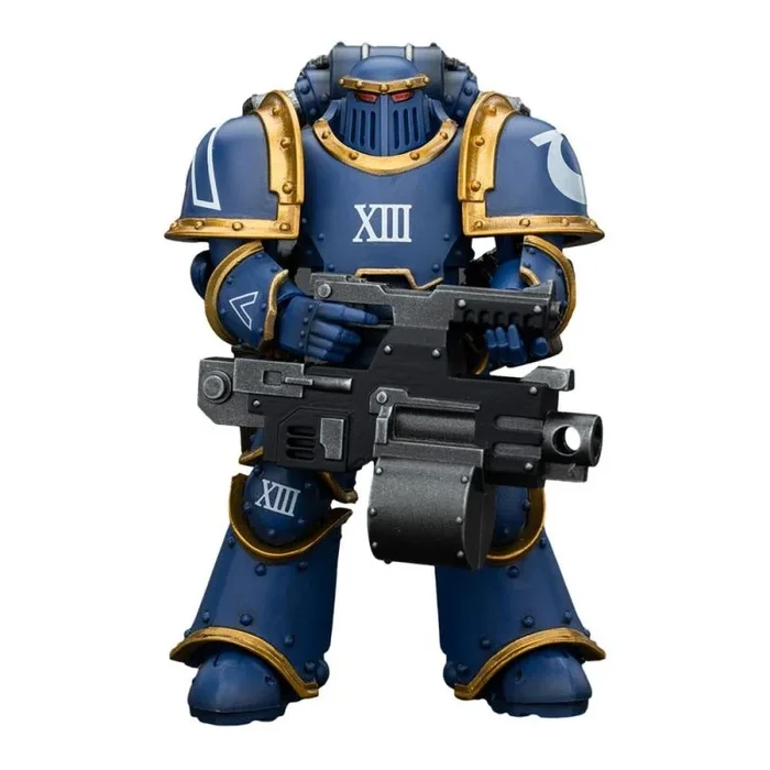Warhammer the horus heresy figura 1/18 ultramarines legion mkiii tactical support squad legionary with heavy bolter 20 cm