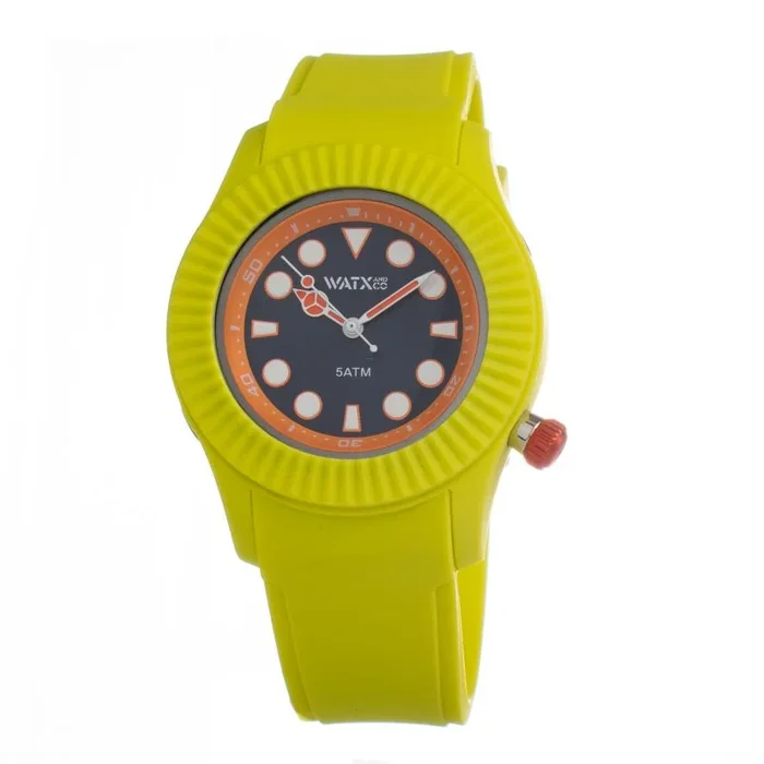 Watxandco Reloj Unisex Analogico Cuarzo con Correa de Silicona COWA3062-RWA5044