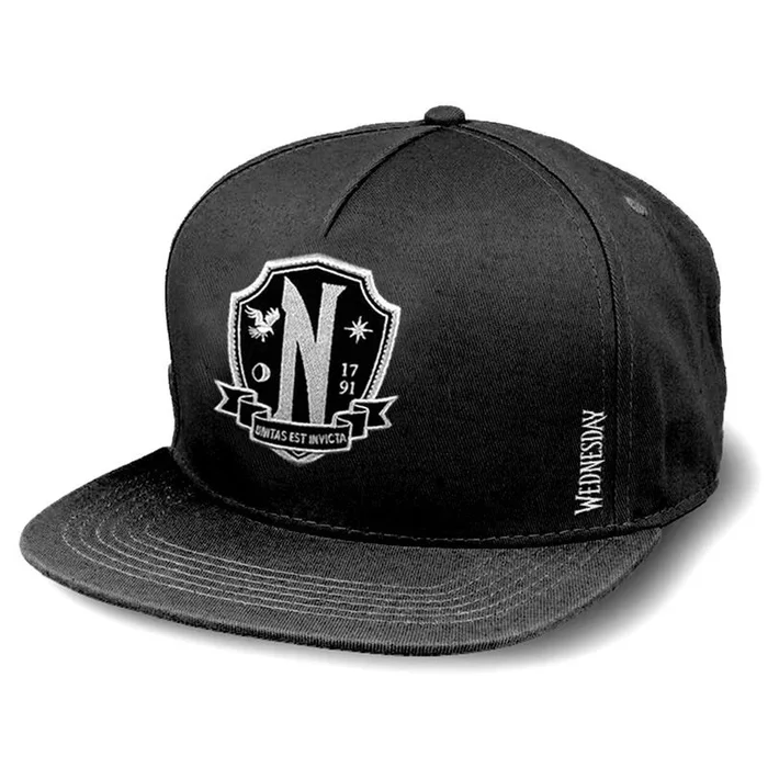 Wednesday Miércoles-Gorra Infantil, 20 x 14 cm, Negro Original