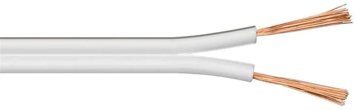 Wentronic LSK 2×2.5-10m 10m Blanco cable de audio – cables de audio (10 m, Blanco)