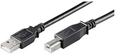 Wentronic USB 2.0, 5.0 m – Cable USB (5.0 m, 2.0, USB A, USB B) Negro