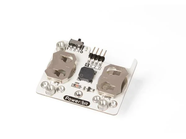 Whadda Módulo de alimentación para Micro: Bit®, placa de expansión, funciona con celda de botones, timbre