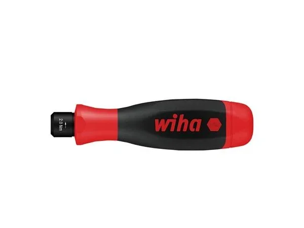 Wiha destornillador dinamométrico easytorque con limitación del par de apriete preajustada de forma fija (36235) 2,0 nm, 4 mm