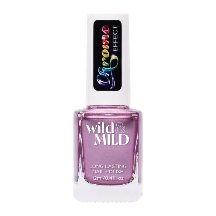 Wild&Mild CH05 – Esmalte de uñas, efecto cromado, color rosa