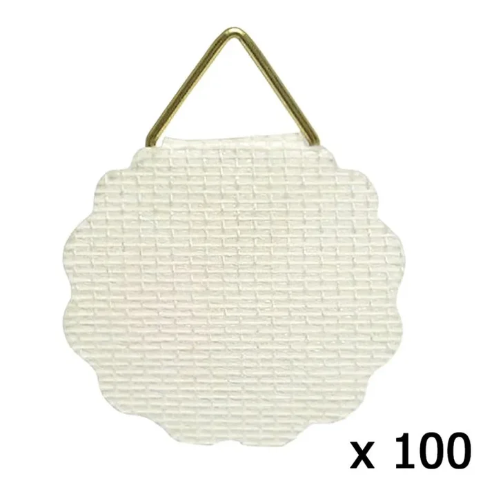 WOLFPACK LINEA PROFESIONAL – Colgador Tela Engomado (Bolsa 100 Unidades)