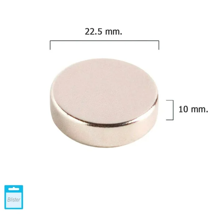 WOLFPACK LINEA PROFESIONAL – Iman Neodimio Redondo Ø 22,5×10 mm. (Blister 1 Pieza)