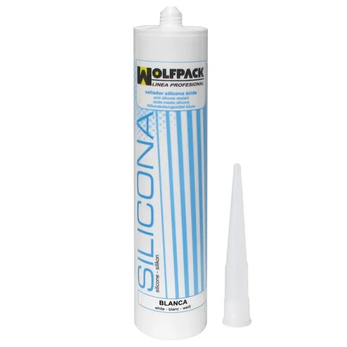 WOLFPACK LINEA PROFESIONAL – Silicona Acida Blanca 280 cm³