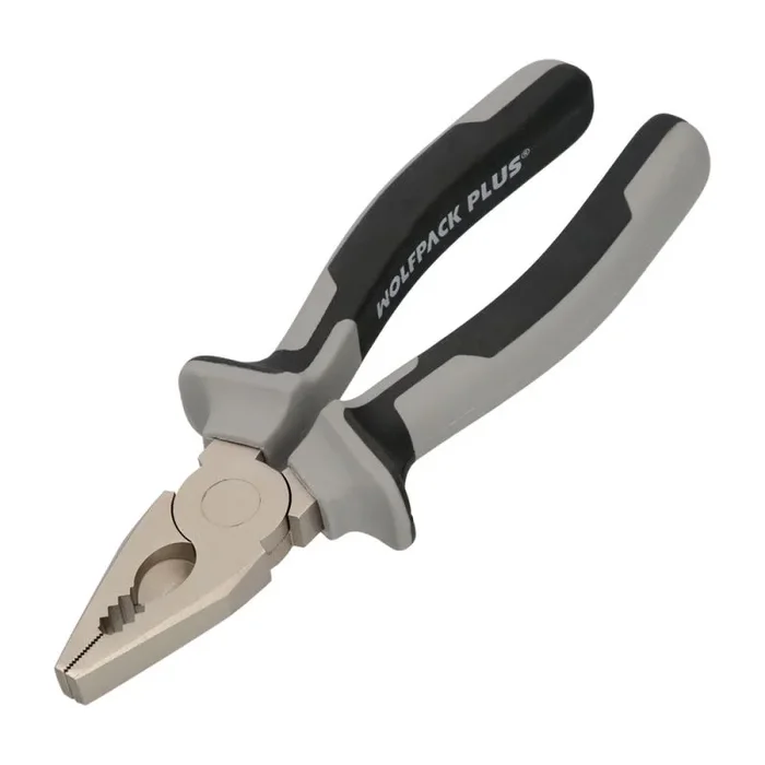 WOLFPACK LINEA PROFESIONAL Alicates Universales 180 mm. Acero Cromo Vanadio DIN-ISO 5746