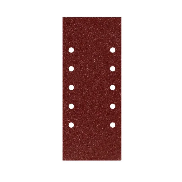 WOLFPACK LINEA PROFESIONAL Lija Recambio Con Velcro 115×280 mm. con Agujeros Grano 180 (10 Piezas)