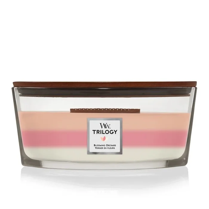 WoodWick Blooming Orchard Trilogy Ellipse vela Elipse Multicolor 1 pieza(s)