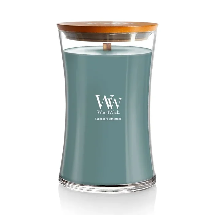 WoodWick Evergreen Cashmere vela Alrededor Verde 1 pieza(s)