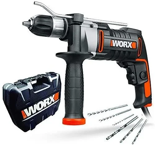 WORX WX318 taladro 3000 RPM Sin llave 2,4 kg Negro, Ocre