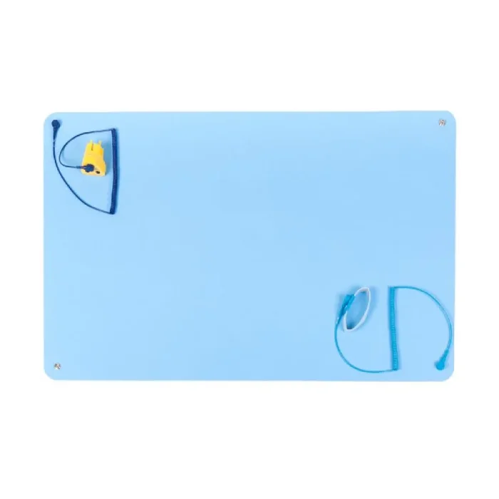 Wrepair Premium ESD – Esterilla de Goma para Mesa (900 x 610 mm), Color Azul