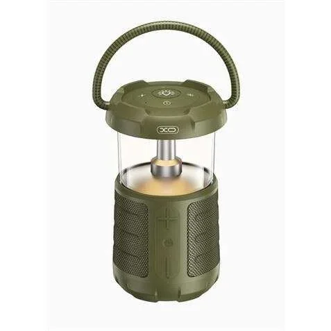 XO Simple is Beauty XOF49 Altavoz Bluetooth 15W con LAMPARA Camping Verde
