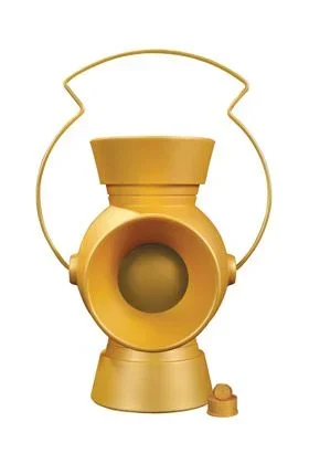 Yellow lantern bateria con anillo replica 29 cm green lantern